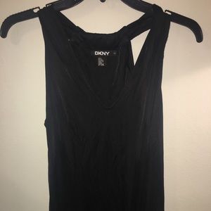 DKNY Black Silk Tank